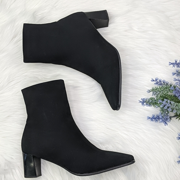 Stuart Weitzman Shoes - Stuart Weitzman Neoprene Ankle Heeled Zip Boots